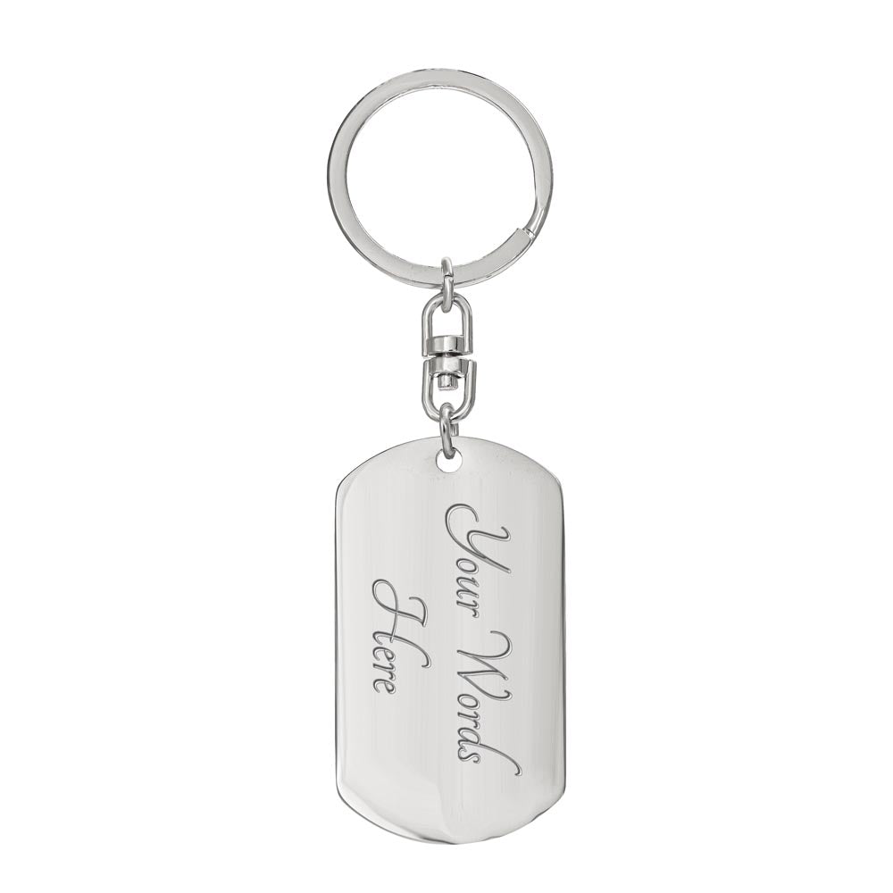 To My Son, Love Mom Keychain