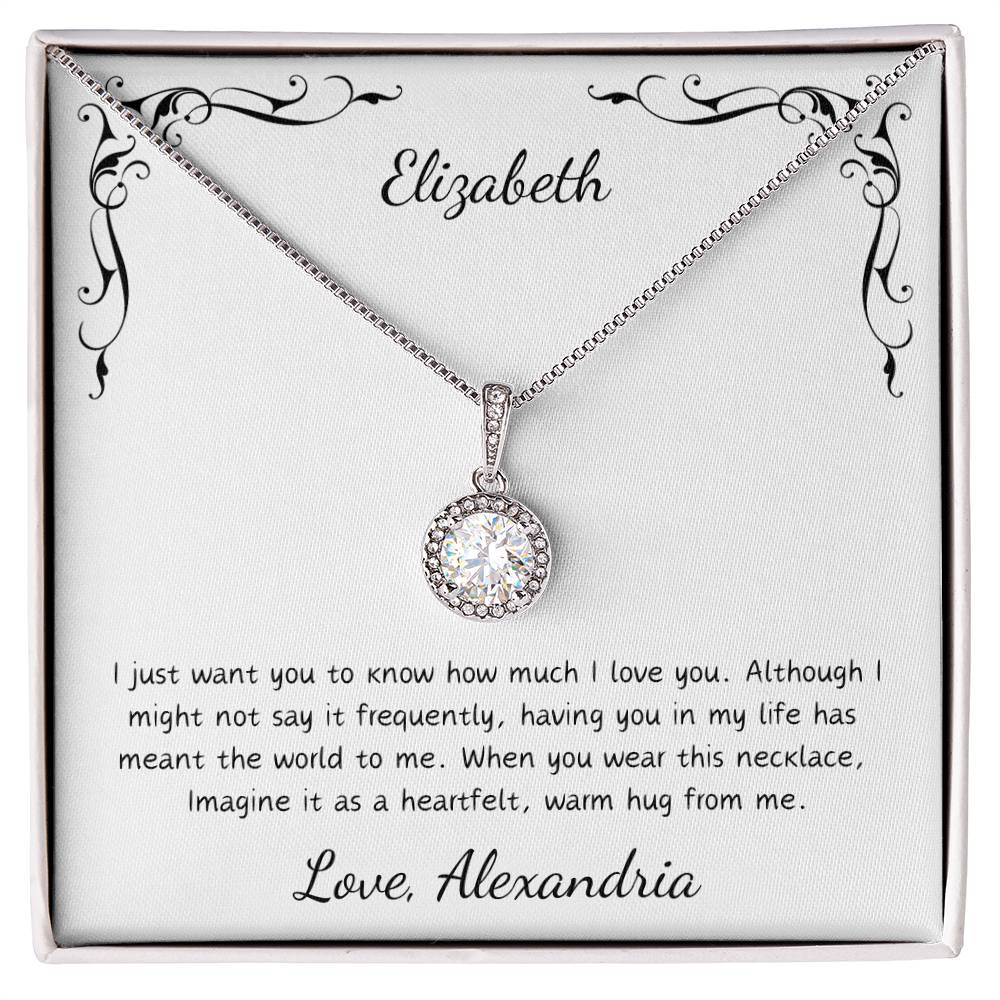 Personalized Card - Eternal Hope Necklace for the Special Woman in Your Life.