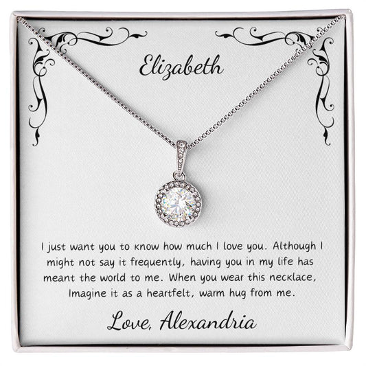 Personalized Card - Eternal Hope Necklace for the Special Woman in Your Life.