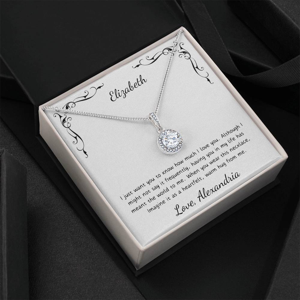 Personalized Card - Eternal Hope Necklace for the Special Woman in Your Life.