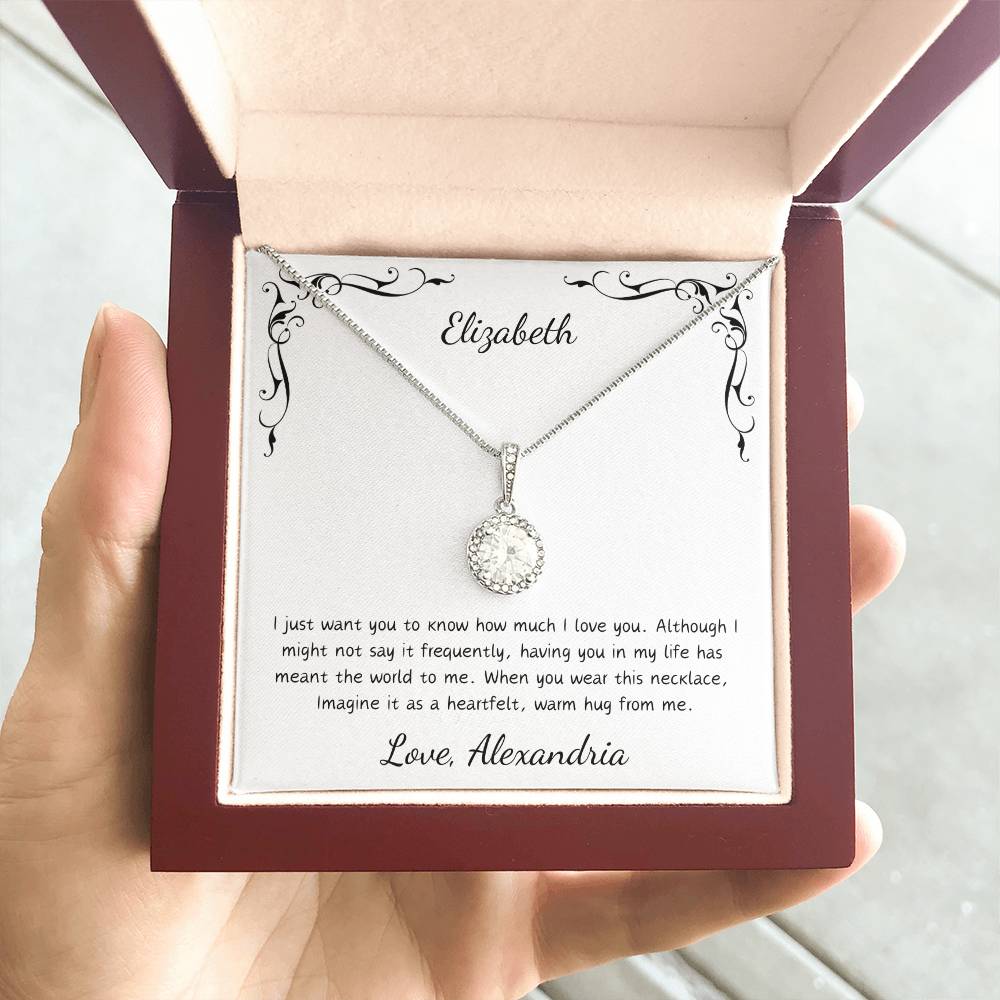 Personalized Card - Eternal Hope Necklace for the Special Woman in Your Life.