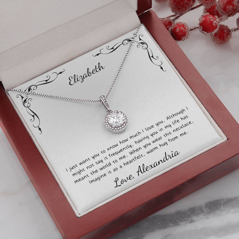 Personalized Card - Eternal Hope Necklace for the Special Woman in Your Life.