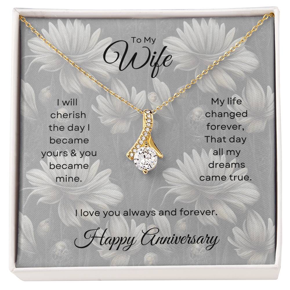 Alluring Beauty Necklace, To My Wife, Happy Anniversary