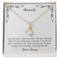 Personalized Card - Alluring Beauty Necklace for the Special Woman in Your Life