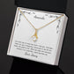 Personalized Card - Alluring Beauty Necklace for the Special Woman in Your Life