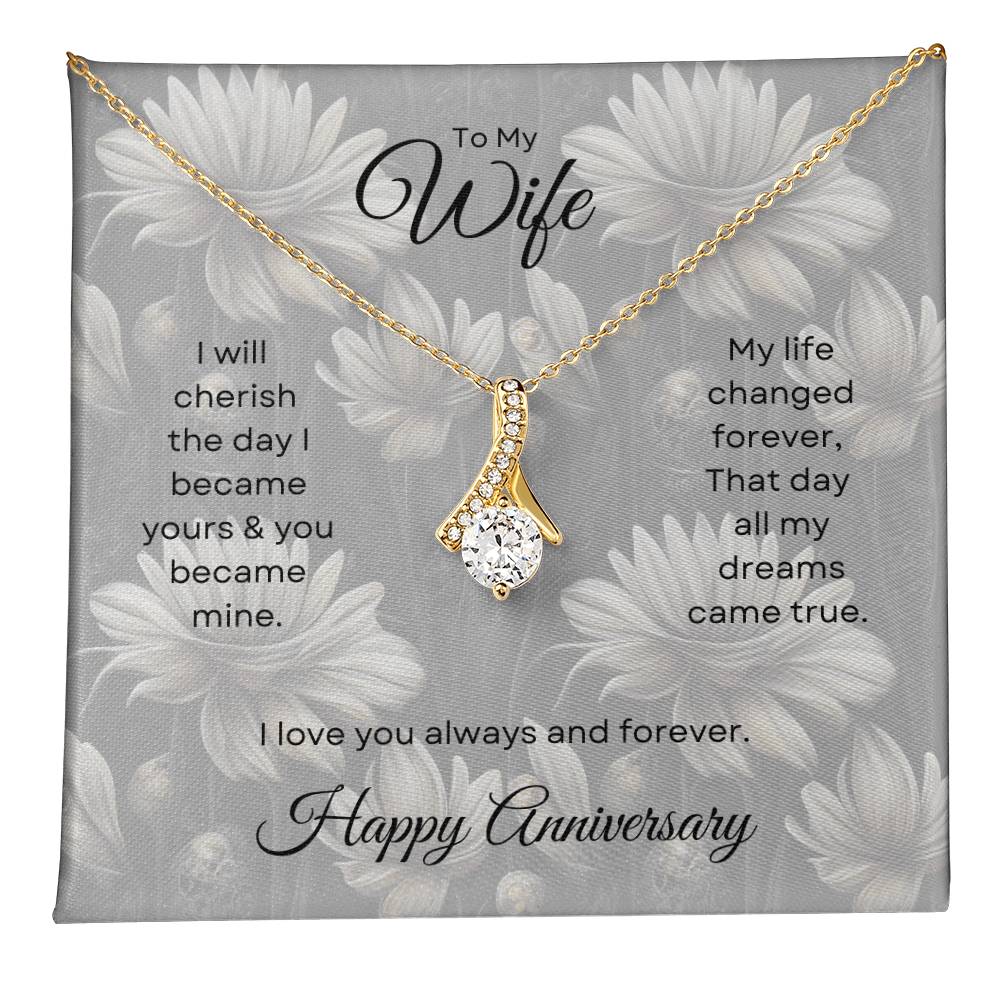 Alluring Beauty Necklace, To My Wife, Happy Anniversary