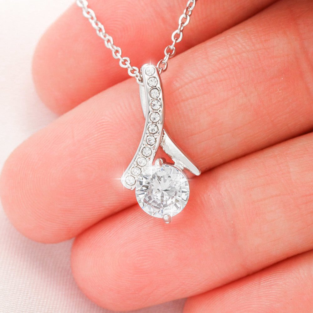 Personalized Card - Alluring Beauty Necklace for the Special Woman in Your Life