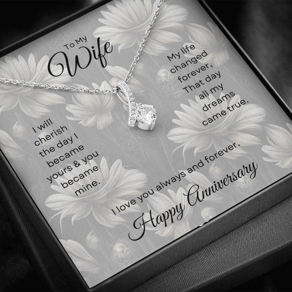 Alluring Beauty Necklace, To My Wife, Happy Anniversary