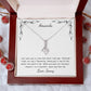 Personalized Card - Alluring Beauty Necklace for the Special Woman in Your Life