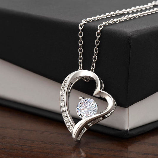 Forever Love Heart Necklace (No Message Card) For the Special Woman or Girl in your life.