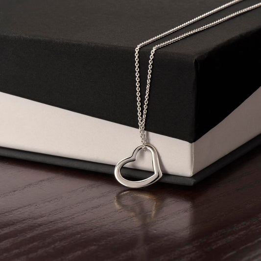 Delicate Heart Necklace (No Message Card) For the Special Woman or Girl in your life