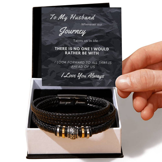 To My Husband, Love You Forever Bracelet