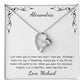 Personalized Card - Forever Love Necklace for the Special Woman in Your Life