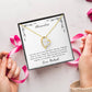 Personalized Card - Forever Love Necklace for the Special Woman in Your Life